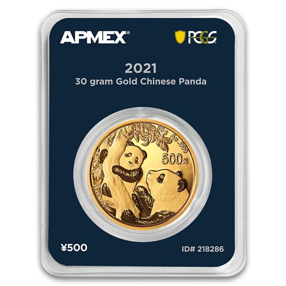 2021 China 30 gram Gold Panda (MD® Premier + PCGS FS Single) 2021 China 30 gram Gold Panda (MD® Premier + PCGS FS Single)