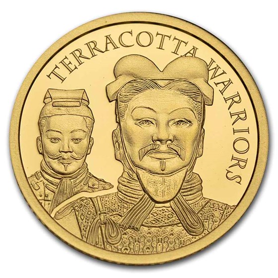 2021 Cook Islands 1/2 gram Gold Terracotta Warriors 2021 Cook Islands 1/2 gram Gold Terracotta Warriors
