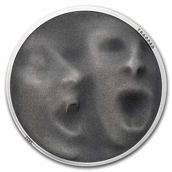 2021 Cook Islands 1 oz Antique Silver Trap Attack 2021 Cook Islands 1 oz Antique Silver Trap Attack