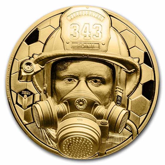 2021 Cook Islands 1 oz Gold Real Heroes: Firefighter 2021 Cook Islands 1 oz Gold Real Heroes: Firefighter