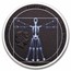 2021 Cook Islands 1 oz Silver X-Ray: Vitruvian Man