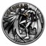 2021 Cook Islands 2 oz Antique Silver Batman