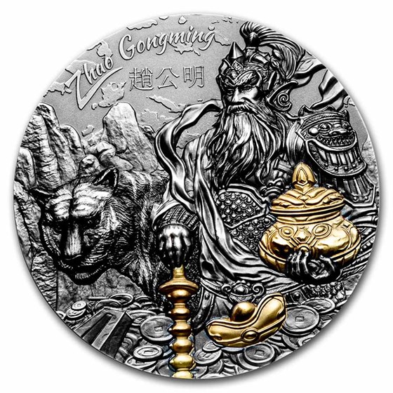 2021 Cook Islands 3 oz Silver Asian Mythology: Zhao Gongming 2021 Cook Islands 3 oz Silver Asian Mythology: Zhao Gongming