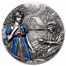2021 Cook Islands 3 oz Silver Fairy Tales: Snow White
