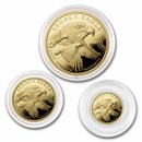 2021 Cook Islands 3-Piece Gold Legacy Eagle Proof Set -Coins Only