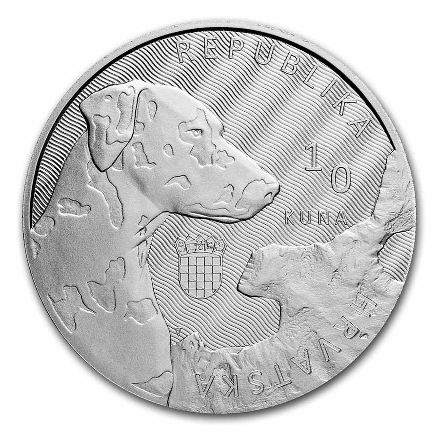 2021 Croatia 1 oz Silver Dalmatian BU