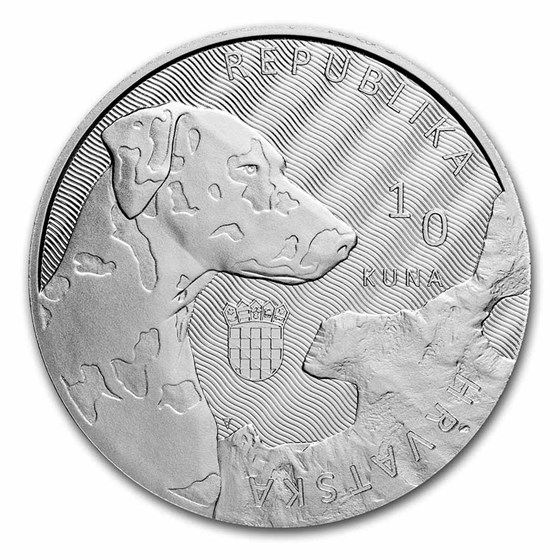 2021 Croatia 1 oz Silver Dalmatian BU 2021 Croatia 1 oz Silver Dalmatian BU
