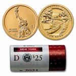 2021-D American Innovation $1 Erie Canal (25-Coin Roll) (NY)
