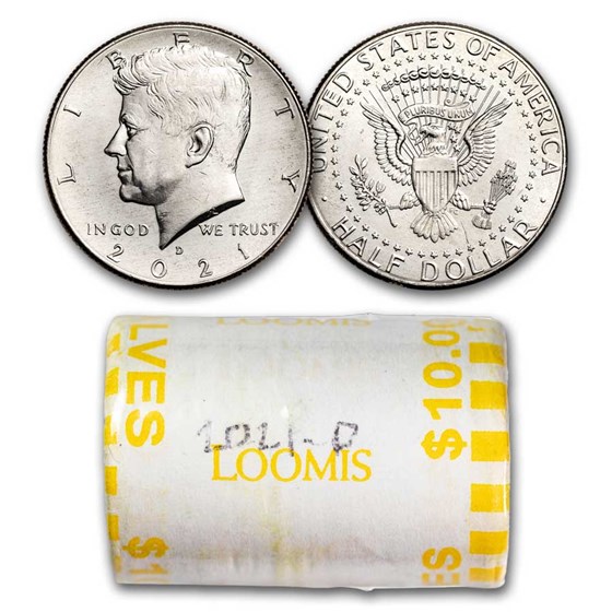 2021-D Kennedy Half Dollar 20-Coin Roll BU (Mint Wrapped) 2021-D Kennedy Half Dollar 20-Coin Roll BU (Mint Wrapped)