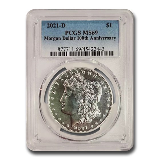 2021-D Silver Morgan Dollar MS-69 PCGS 2021-D Silver Morgan Dollar MS-69 PCGS
