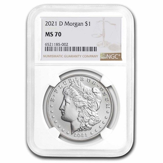 2021-D Silver Morgan Dollar MS-70 NGC 2021-D Silver Morgan Dollar MS-70 NGC