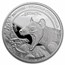 2021 Dem. Republic of Congo 1 oz Silver Predator Bag Wolf BU