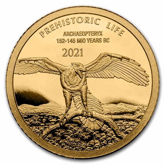 2021 Democratic Rep. of Congo 1/2 gram Gold Archaeopteryx BU 2021 Democratic Rep. of Congo 1/2 gram Gold Archaeopteryx BU