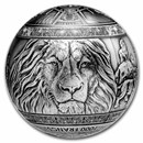 2021 Djibouti 1 kilo Silver Big Five of Africa Lion Spherical