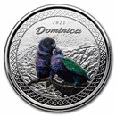 2021 Dominica 1 oz Silver Sisserou Proof (Colorized)