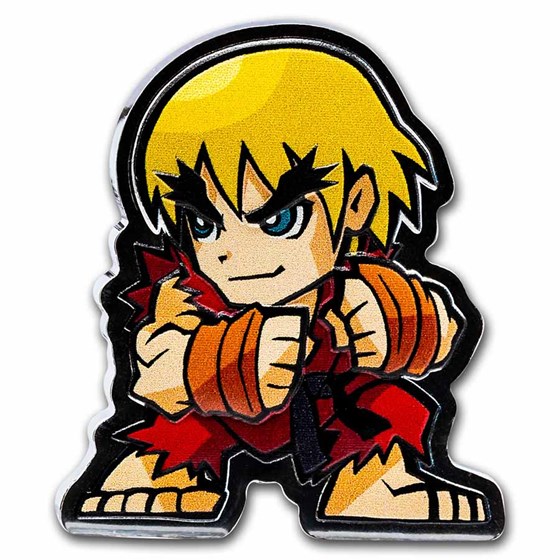 2021 Fiji 1 oz Ag $1 Street Fighter Mini Fighters: Ken Masters 2021 Fiji 1 oz Ag $1 Street Fighter Mini Fighters: Ken Masters