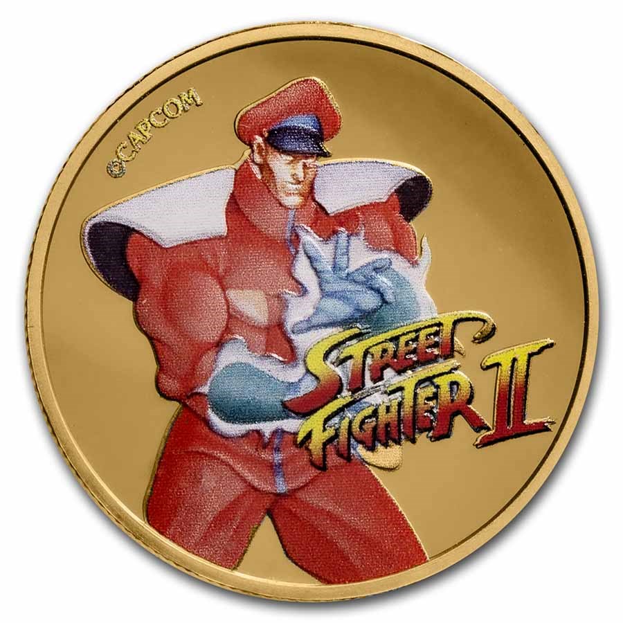 2021 Fiji 1 oz Gold Street Fighter II 30th Anniversary: M. Bison