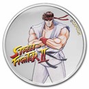 2021 1 oz Colorized Fiji Street Fighter II Vega Silver Coin (BU) l