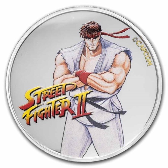 2021 Fiji 1 oz Silver Street Fighter II 30th Anniversary: Ryu