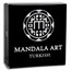 2021 Fiji 3 oz UHR Antique Finish Silver Mandala Art (Turkish)