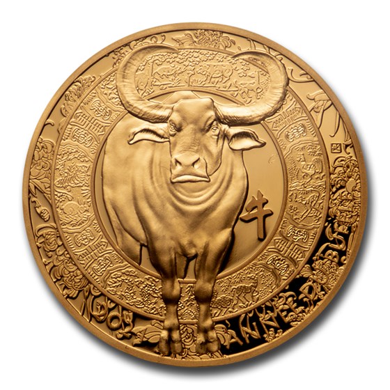 2021 France 1/4 oz Gold €50 Year of the Ox Proof (Lunar) 2021 France 1/4 oz Gold €50 Year of the Ox Proof (Lunar)
