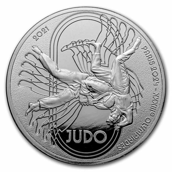 2021 France €10 Silver Paris 2024 Olympics: Judo