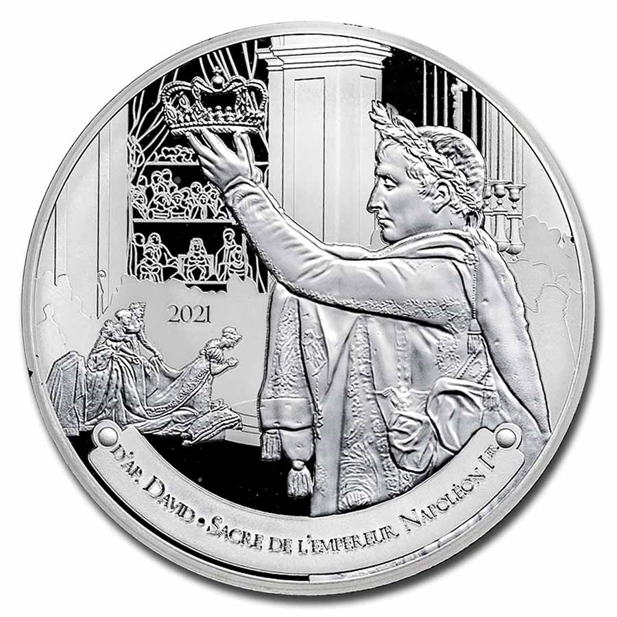 2021 France 5 oz Ag The Louvre (The Coronation by David)