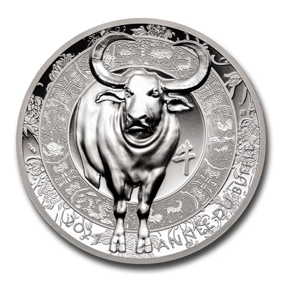 2021 France Silver €20 Year of the Ox High Relief Proof (Lunar) 2021 France Silver €20 Year of the Ox High Relief Proof (Lunar)
