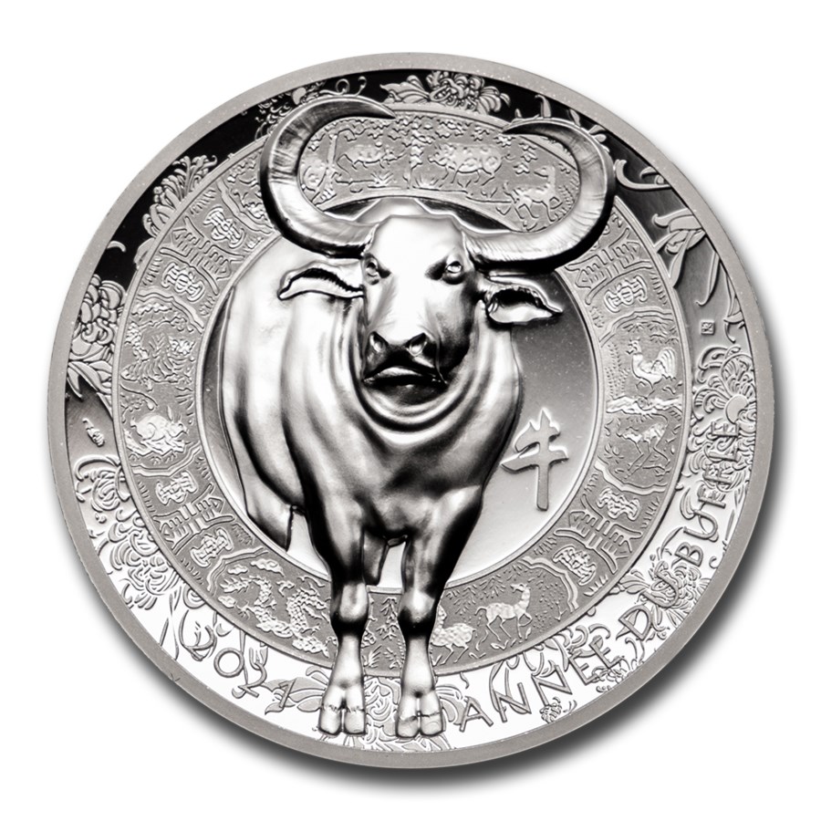 2021 France Silver €20 Year of the Ox High Relief Proof (Lunar)