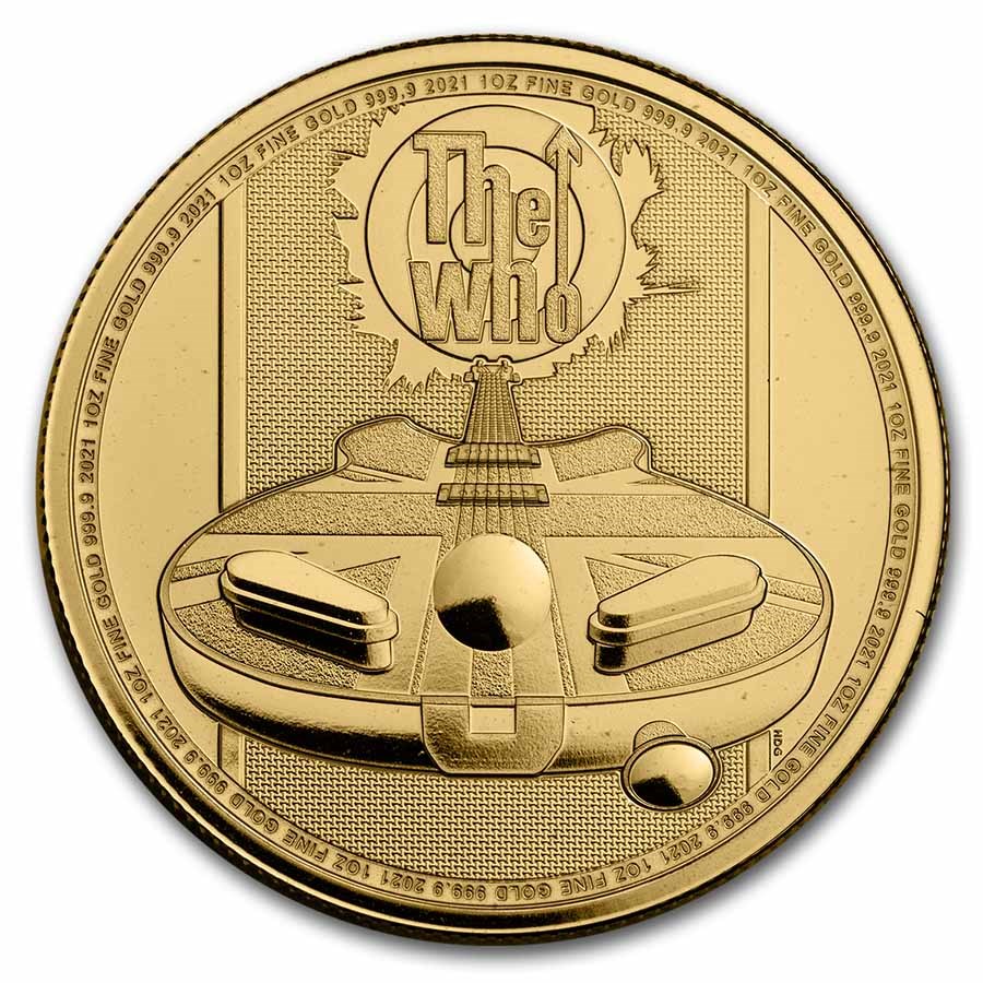 2021 GB 1 oz Gold PF Music Legends: The Who (Missing Box & COA)