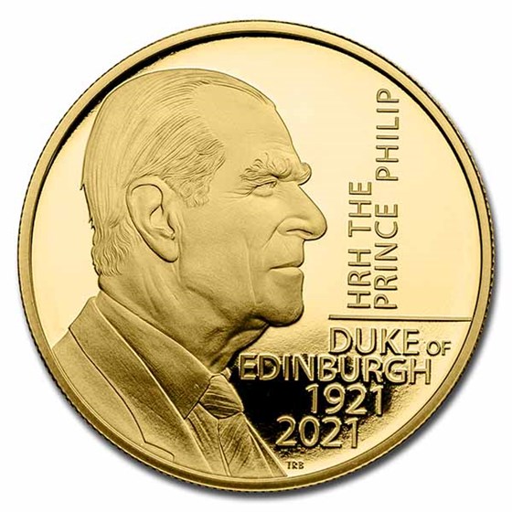 2021 GB £5 Gold The Prince Philip, Duke of Edinburgh Proof 2021 GB £5 Gold The Prince Philip, Duke of Edinburgh Proof