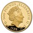 2021 GB 5 oz Gold Queen's Beasts Greyhound Proof (Box & COA)