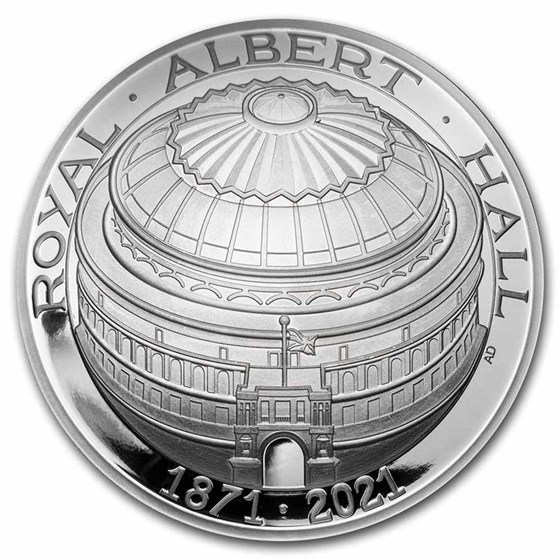 2021 GB £5 Silver Prf 150th Anniversary of The Royal Albert Hall 2021 GB £5 Silver Prf 150th Anniversary of The Royal Albert Hall