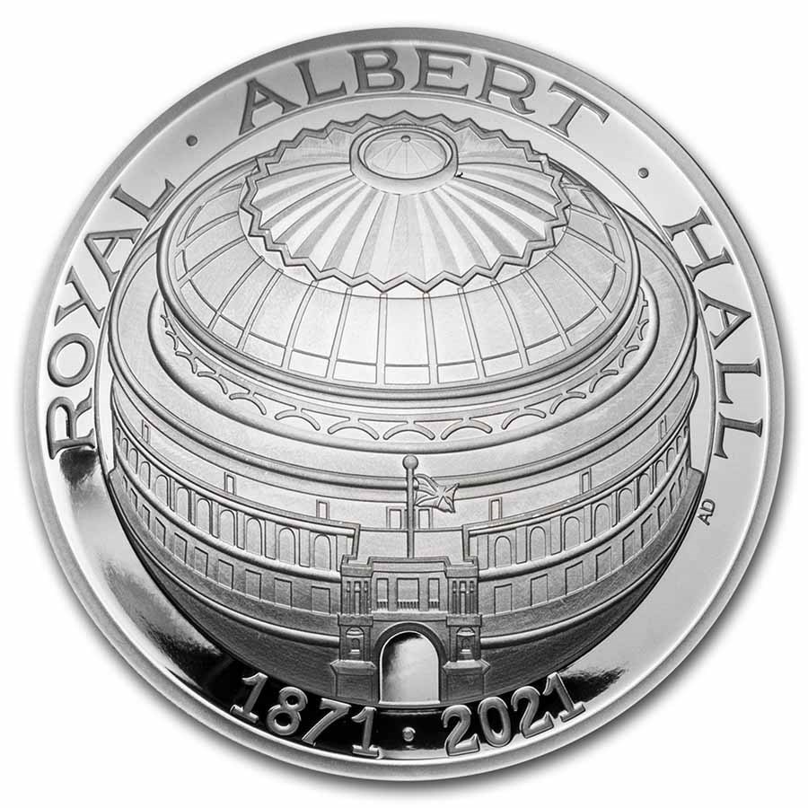 2021 GB £5 Silver Prf 150th Anniversary of The Royal Albert Hall