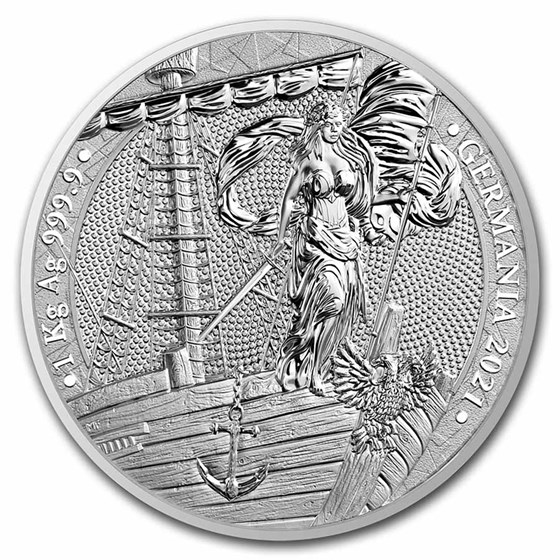 2021 Germania 1 Kilo Silver Round BU 2021 Germania 1 Kilo Silver Round BU