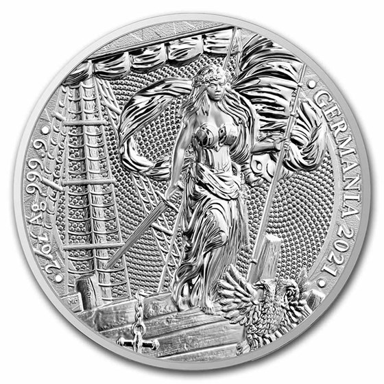 2021 Germania 2 oz Silver Round BU 2021 Germania 2 oz Silver Round BU