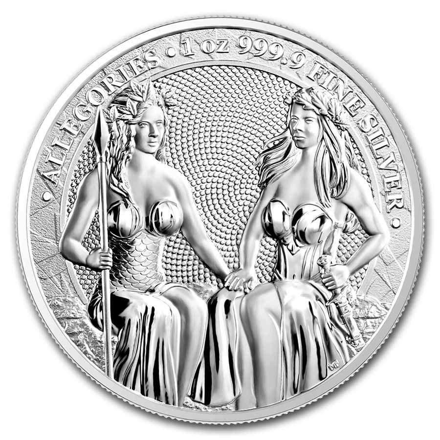 2021 Germania Allegories 1 oz Silver Round BU (Austria)