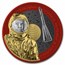 2021 Germania Interkosmos 1 oz Silver BU (Gagarin Orbital)