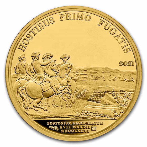2021 Gold €50 Dates of Humanity Proof: Washington Before Boston 2021 Gold €50 Dates of Humanity Proof: Washington Before Boston