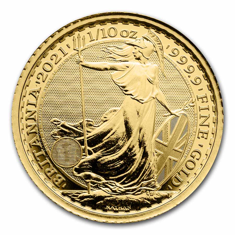 Buy 2021 Great Britain 1/10 oz Gold Britannia BU | APMEX