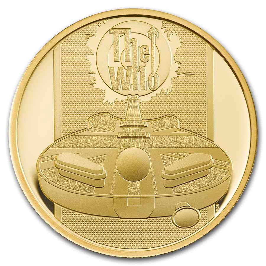 2021 Great Britain 1/4 oz Gold Proof Music Legends: The Who