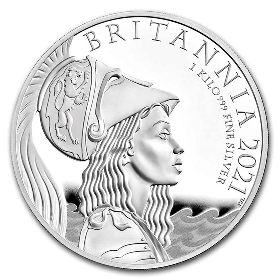 2021 Great Britain 1 kilo Proof Silver Premium Britannia