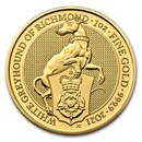 2021 Great Britain 1 oz Gold Queen's Beasts The White Greyhound