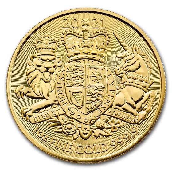 2021 Great Britain 1 oz Gold The Royal Arms BU 2021 Great Britain 1 oz Gold The Royal Arms BU
