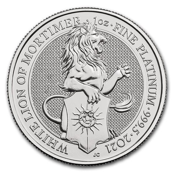 2021 Great Britain 1 oz Platinum Queen's Beasts The White Lion 2021 Great Britain 1 oz Platinum Queen's Beasts The White Lion