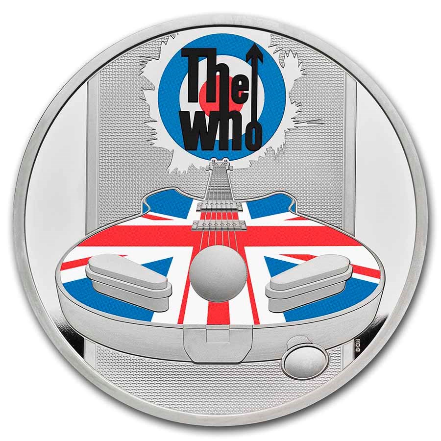 2021 Great Britain 1 oz Proof Silver Music Legends: The Who