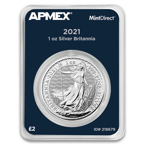2021 Great Britain 1 oz Silver Britannia (MintDirect® Single) 2021 Great Britain 1 oz Silver Britannia (MintDirect® Single)