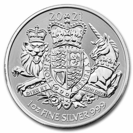 2021 Great Britain 1 oz Silver The Royal Arms BU 2021 Great Britain 1 oz Silver The Royal Arms BU
