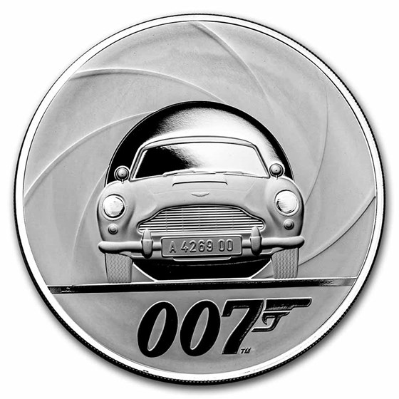 2021 Great Britain 10 oz Silver James Bond 007 Prf (w/Box & COA)