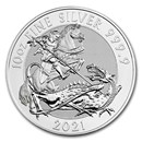 2021 Great Britain 10 oz Silver Valiant BU 2021 Great Britain 10 oz Silver Valiant BU